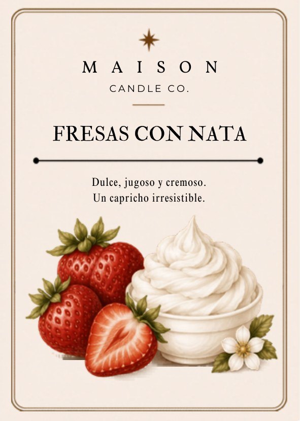 Fresas con Nata